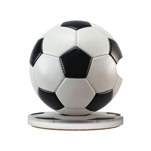 Football 2 Pack Car Cup Holder Coasters Ceramic Drink Coasters - color: Brown