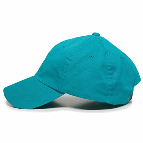 DSGN By DNA Say Mashallah Embroidered Hat Islamic Muslim Faith Inspired Cotton Baseball Cap Adjustable Dad Hat for Men&Women - color: Teal