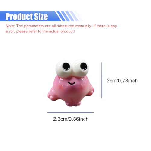 5PCS Luminous Frog Car Dashboard Ornaments, Funny Resin Glow in The Dark Auto Interior Decoration, Mini Cute Car Rearview Mirror Adhesive Figurines Accessories for Women Men(Style1) - size: Style1