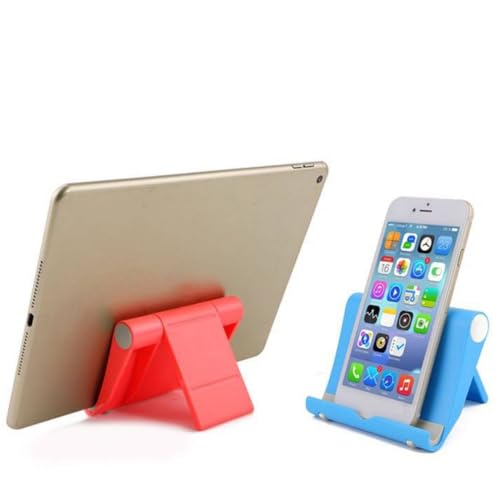Cell Phone Stand, Desktop Holder for Smartphones, Phones & Tablets (Red) - color: Red