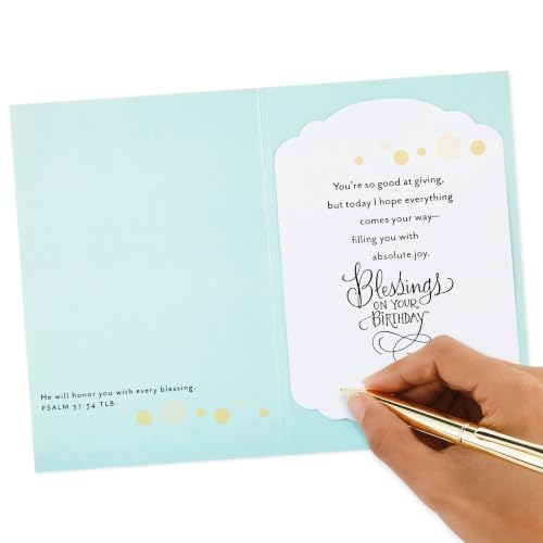 Hallmark DaySpring Religious Birthday Card (Blessings On Your Birthday) - style: Blessings on Your Birthday