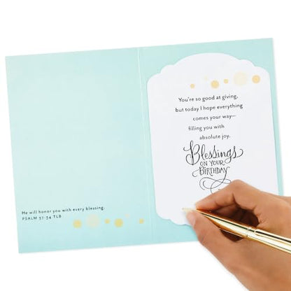 Hallmark DaySpring Religious Birthday Card (Blessings On Your Birthday) - style: Blessings on Your Birthday