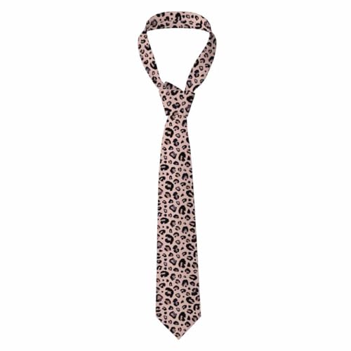 funny Ties for Men Business Novelty Men's Neckties for Festival Holiday Party Valentine's Day Wedding Christmas - color: Leopard Skin