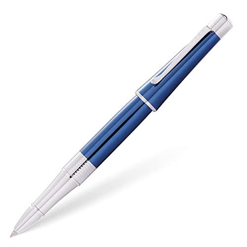 Cross Beverly Refillable Gel Ink Rollerball Pen, Medium Rollerball, Includes Premium Gift Box - Translucent Cobalt Blue Lacquer - color: Translucent Cobalt Blue Lacquer, style: Rollerball Pen