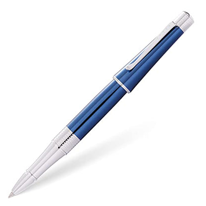 Cross Beverly Refillable Gel Ink Rollerball Pen, Medium Rollerball, Includes Premium Gift Box - Translucent Cobalt Blue Lacquer - color: Translucent Cobalt Blue Lacquer, style: Rollerball Pen