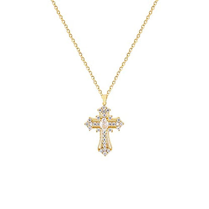 Cross Pendant Necklace for Women Jewelry Gold Cross Necklaces for Women Cross Necklace Minimalist Trendy Jewelry Valentines Day - style: CN4