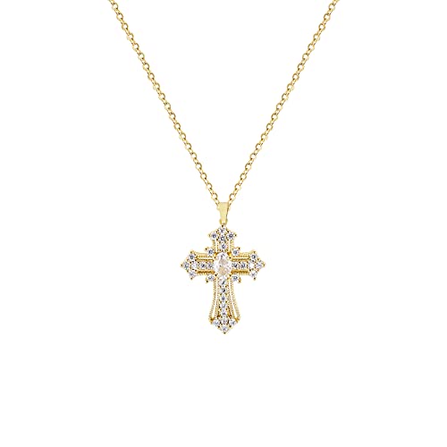 Cross Pendant Necklace for Women Jewelry Gold Cross Necklaces for Women Cross Necklace Minimalist Trendy Jewelry Valentines Day - style: CN14