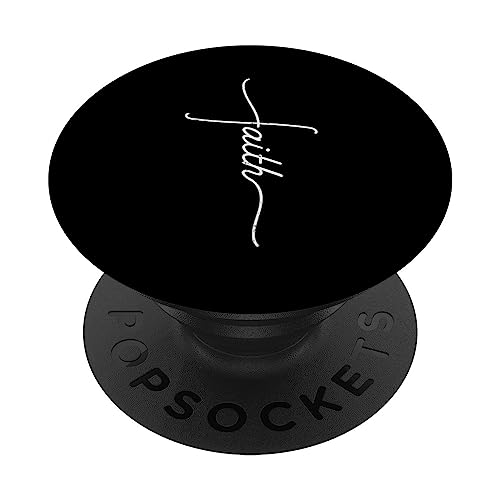 Faith Christian Cross Jesus Catholic Religion God Faith Gift PopSockets Swappable PopGrip