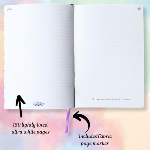 Elly & Grace Prayer Journal for Women, Prayer Journal & Bible Journal, Bible Study Journal, or Daily Prayer Journal - 8.5" x 5.5" - 150 Page Lined Journal (it is well) - color: It is Well