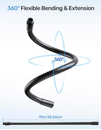 19" Flexible Microphone Gooseneck, 5/8 Thread, Max 2.5 lb Load, Heavy Duty - size: 19" Gooseneck