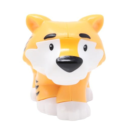 Fisher-Price Replacement Part Little People Noah's Ark Zoo Safari Jungle Animals Playset JLV11 - Replacement Light Orange Tiger Figure