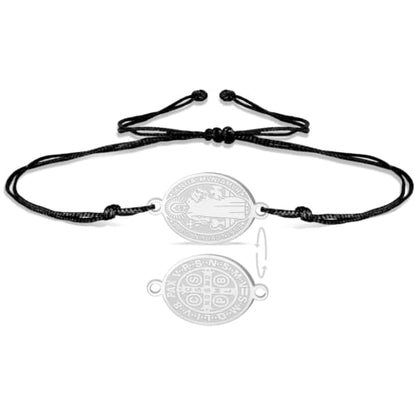 VASSAGO Saint Benedict Medal Bracelet Medalla De San Benito - color: S-B string