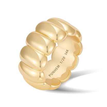 Cross Ring Women 14K Gold Plated Statement Stackable Engagement Christian - color: E-Gold