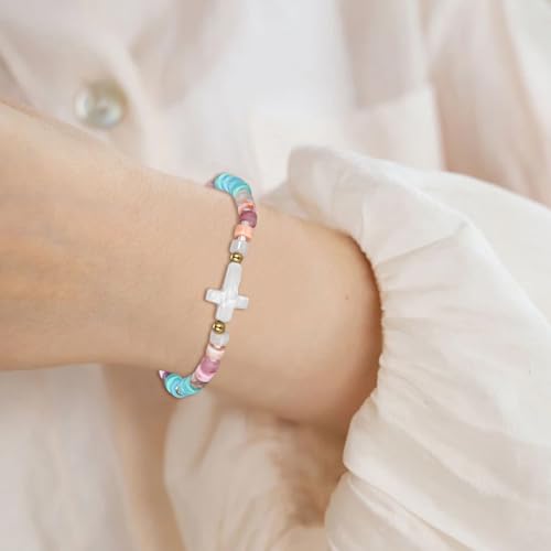 Bracelets for Girls Cross Soccer Bracelets Birthday Gifts for Girl - color: 2# 6th Birthday