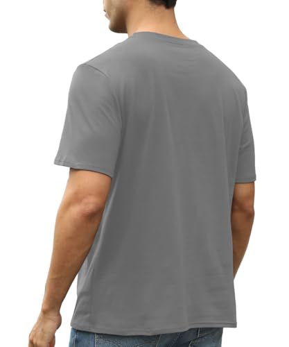 Mens Short Sleeve Cotton T-Shirts Crew Neck Jesus Cross Printed Shirts Faith Christ Shirts - color: Grey, size: Small