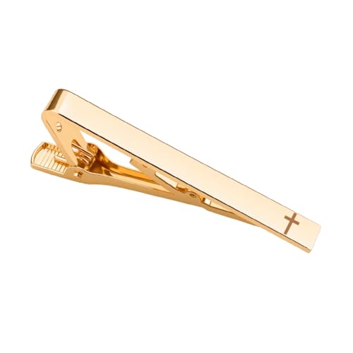 Christian Gifts Cross Tie Clips for Men Baptism Gifts for Pastor Appreciation Gift for Priest Minister Religious Gift - color: jia2