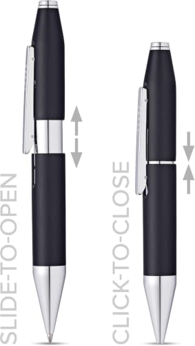 Cross X Refillable Gel Ink Rollerball Pen, Charcoal Black - color: Charcoal Black