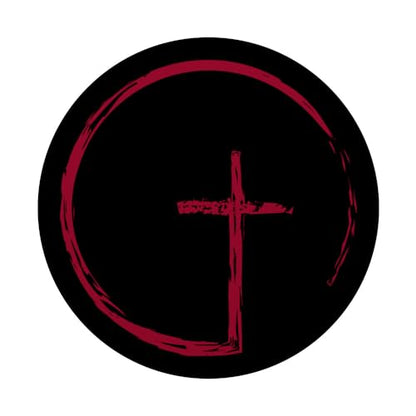 Christian Red Cross Jesus Christ On Black Background PopSockets PopGrip: Swappable Grip for Phones & Tablets PopSockets Standard PopGrip - style: Standard