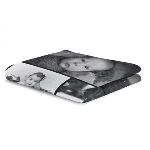 inkArts Custom Blanket with Photo, Personalized Blanket, Customized Photo Blankets, Customizable Picture Blankets, Personalized Photo Gifts for Women Men Mom Dad Baby Kid Family Pet - color: 6 Photos-3