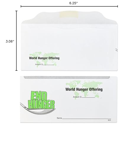 World Hunger Offering Envelopes for Church (100)