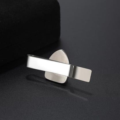 Stainless Steel Tie Clip for Men: Christian Cross Lion Compass Tie Bar Business Tie Clasp for Wedding Office Meetings Graduation - style: Praying Hands Tie Clip