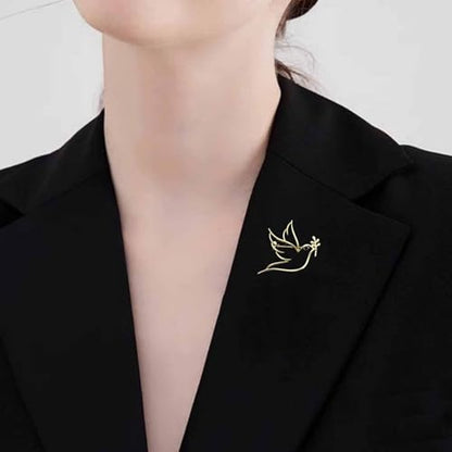 15 Pack Hummingbird Brooch Pins Gold Small Birds Animal Shaped Lapel Pin Minimalism Brooches Pin for Women Men Party