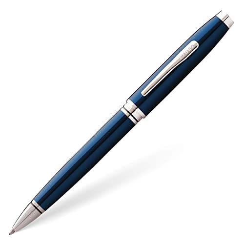 Cross Coventry Blue Lacquer Ballpoint Pen, Medium Point, Black Ink - color: Blue