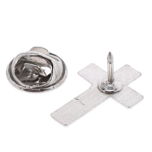GALPADA 2pcs Holy Communion Brooch Cross Lapel Pin for Men Gold Cross Suit Pin Religious Brooch for First Holy Communion Baptism Eucharist Church Formal Wear