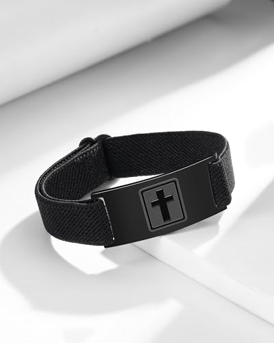 PINKDODO Adjustable Cross Bracelet Confirmation Gifts for Teenager Teen Boys