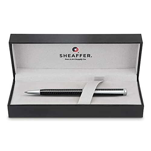 Sheaffer Intensity Carbon Fiber Ballpoint Pen with Chrome-Plated Trim - color: Carbon Fiber, style: Ballpoint Pen