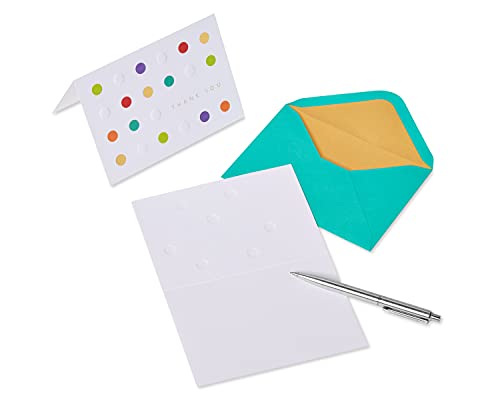 Papyrus Blank Thank You Cards with Envelopes, Bold Dots (12-Count) - color: Bold Dots