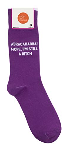 FUNATIC Socks with Funny and Profane Sayings, Sarcastic Gift for Men Women - color: Abracadabra!