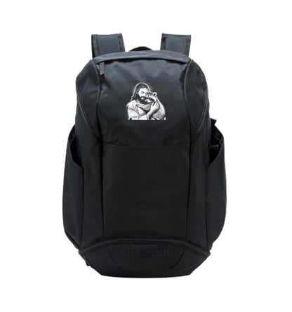 Christian Jesus Hugging Raccoon Animal Lover Men Women Kids Sport Backpack