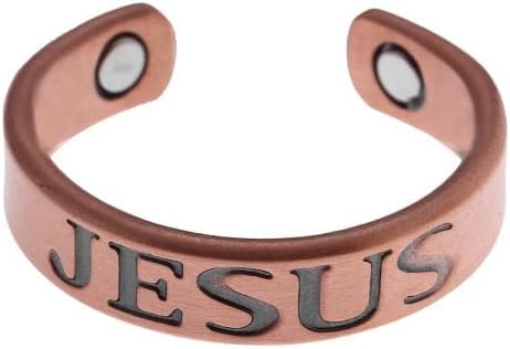 Christian Jesus Cross Ring copper Religious Amulet Ring Catholic Ring Jewelry for Men Unique Gifts