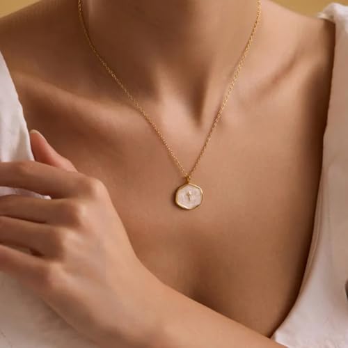 Quietsun Teen Girl Gifts Gold Cross Necklaces Women Teenage First Communion