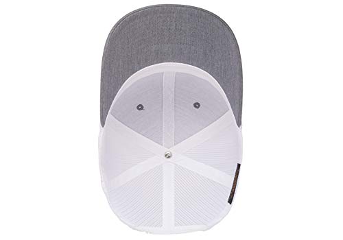 Yupoong Yp Classics Retro Trucker Cap - color: Heather/White, size: One Size, style: Single