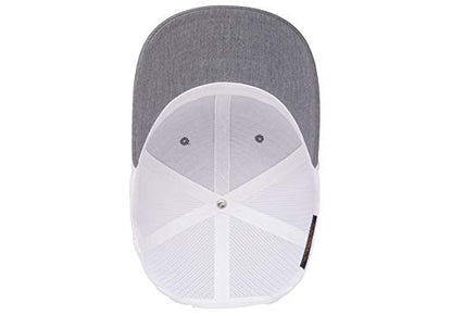 Yupoong Yp Classics Retro Trucker Cap - color: Heather/White, size: One Size, style: Single
