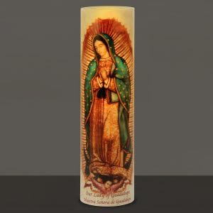 Our Lady of Guadalupe, LED Flameless Devotional Prayer Candle