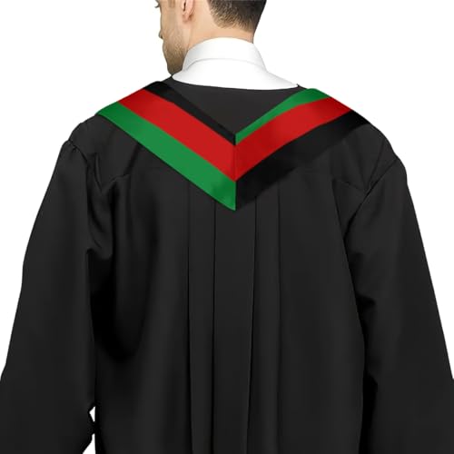 Generic Afghanistan Afghan Flag Graduation Stole - Unisex Adult 72" Long Graduation Shawl