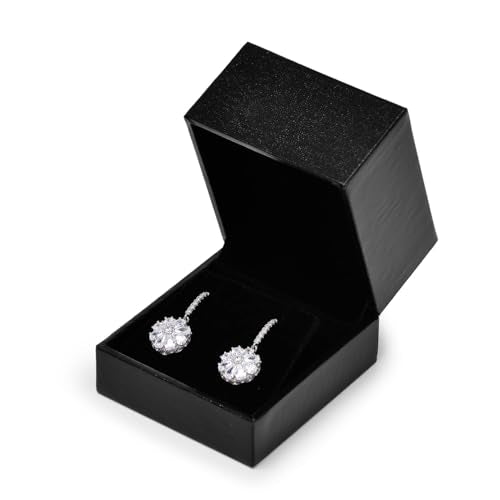 Oirlv Black Earring Box,Earring Gift Box for Engagement/Proposal/Christmas - color: Earrings box