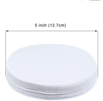 YYCRAFT 60 Felt Plate China Storage Dividers Protectors White Thick Premium Soft Round Felt Circles (5 Inch,White) - size: 5 Inch