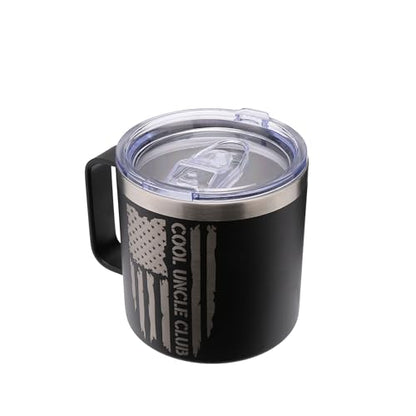 Cool Uncle Club 14 Oz Tumbler, Nutrition Facts Gifts For Uncle From Niece, Nephew - Birthday, Christmas Funny Gift For Men Him From Niece, Nephew, Kids - color: uncle club
