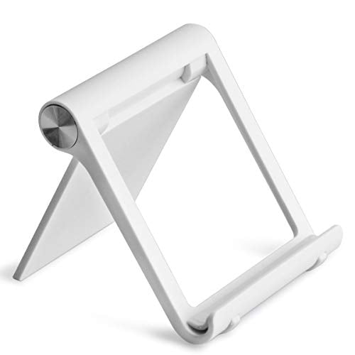 Mayten Foldable Cell Phone Stand for iPhone - Adjustable Phone Holder with Wide Compatibility, Portable Desktop Dock for iPhone 15/14/13/12/11/Pro/Max/SE, Galaxy, Pixel, Anti-Slip Design (White) - color: White