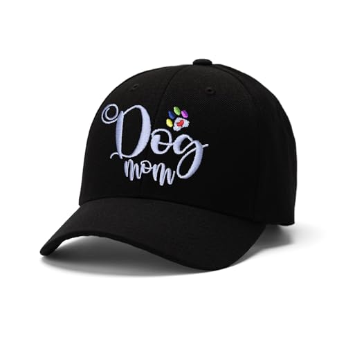 Embroidered Baseball Cap for Women Men Adjustable Baseball Hat Black Baseball Cap Trucker Hat - color: Dog Paw