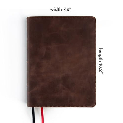 CSB Study Bible, Brown Genuine Leather, Red Letter, Study Notes and Commentary, Illustrations, Articles, Word Studies, Outlines, Timelines, Easy-to-Read Bible Serif Type