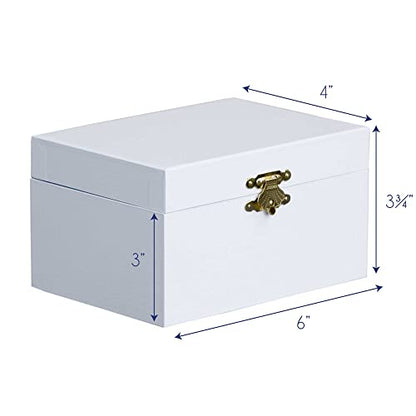 My Bambino Personalized Girls with Name only Jewelry Box with Dark Skin African American Ballerina | Birthday Gift for Girls - color: Name Only