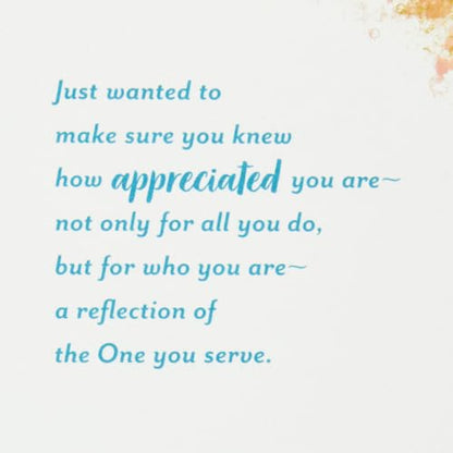 Hallmark DaySpring Thank You Card for Minister (Making a Difference) - size: 11