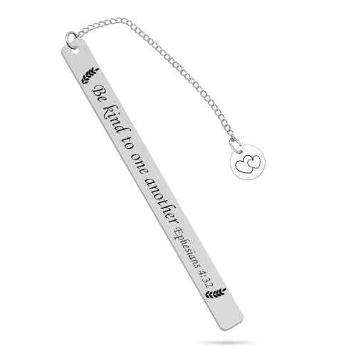 Inspirational Christian Bookmark Bible Verse Bookmarks for Reading Women Men Religious Scripture Book Marks for Sister Friends Book Lover Metal Bookmarks with Cross Pendants