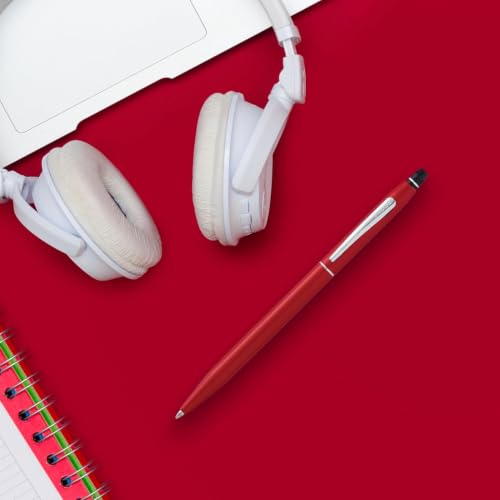 Cross Click Refillable Ballpoint Pen, Medium, Crimson Lacquer - color: Red
