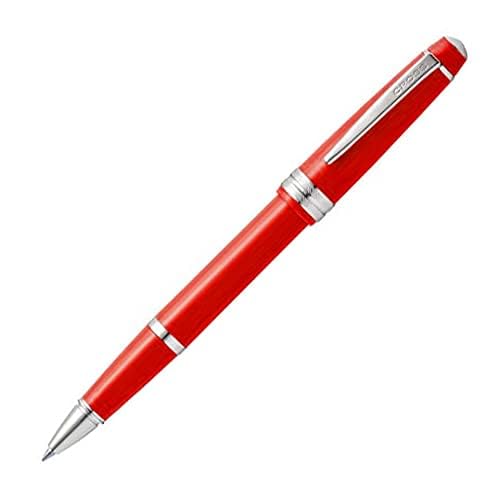 Cross Bailey Light Rollerball Pen, Polished Red, Medium Point, Black Ink - color: Red